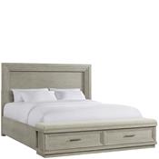 Cascade Queen Illuminated Panel Upholstered Storage Bed | Riverside ...
